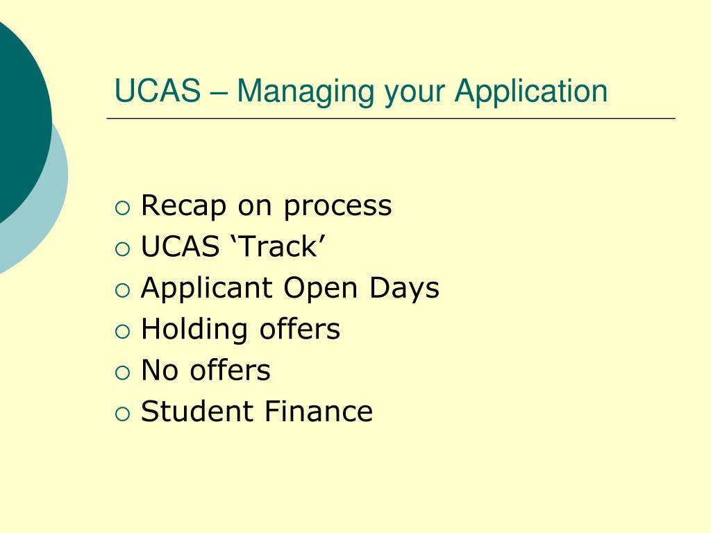PPT UCAS Managing your Application and Student Finance PowerPoint