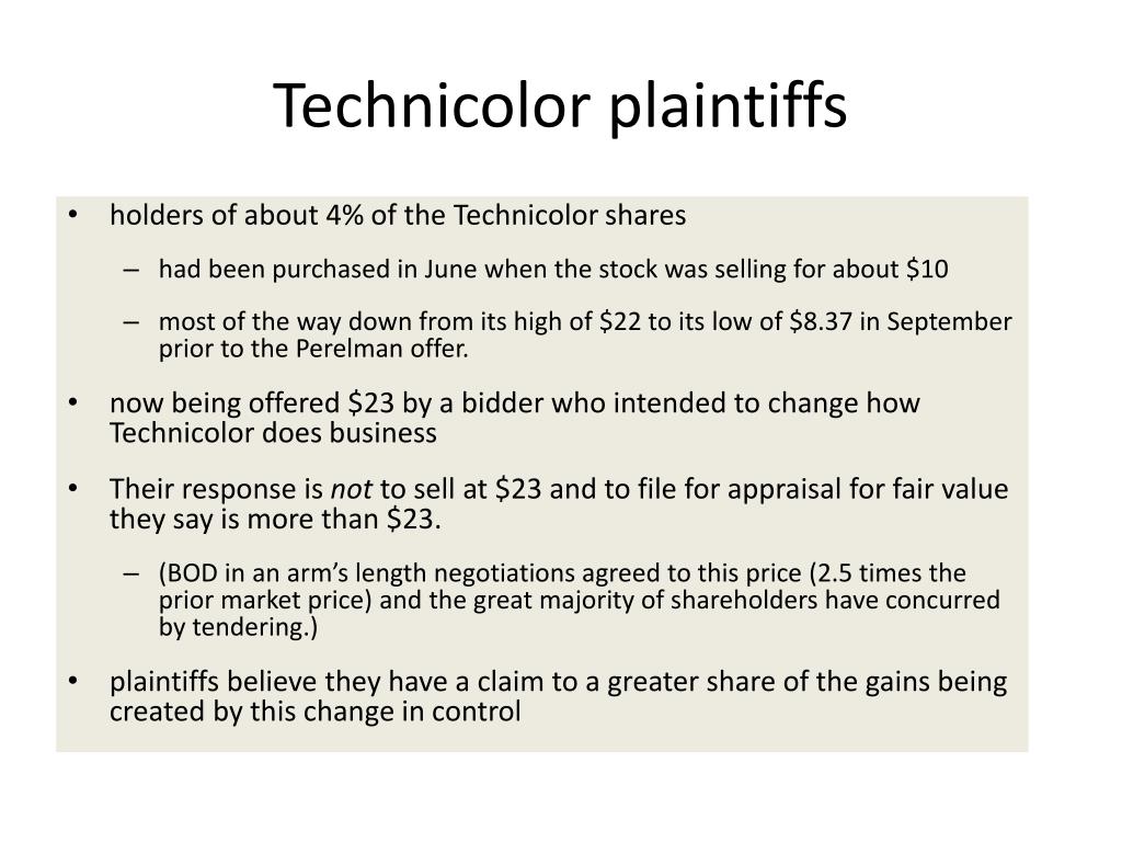 PPT Cede v. Technicolor PowerPoint Presentation, free download ID