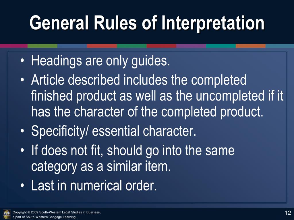 PPT CHAPTER 12 Imports, Customs, and Tariff Law PowerPoint