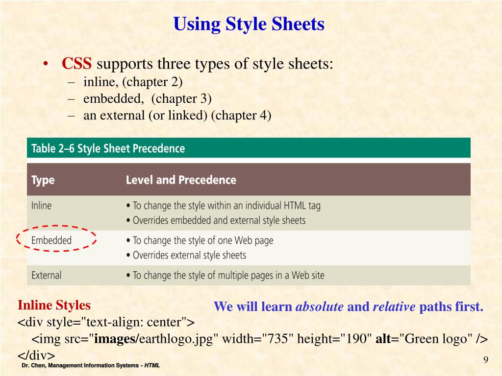 PPT Chapter 3 Creating  Pages with Links, Images, and Embedded