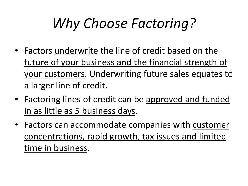PPT Factoring Lines of Credit PowerPoint Presentation, free download