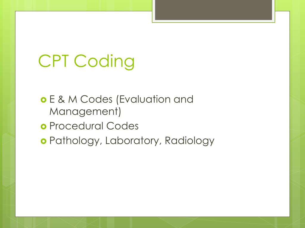 PPT CPT Coding and Why You Care PowerPoint Presentation, free