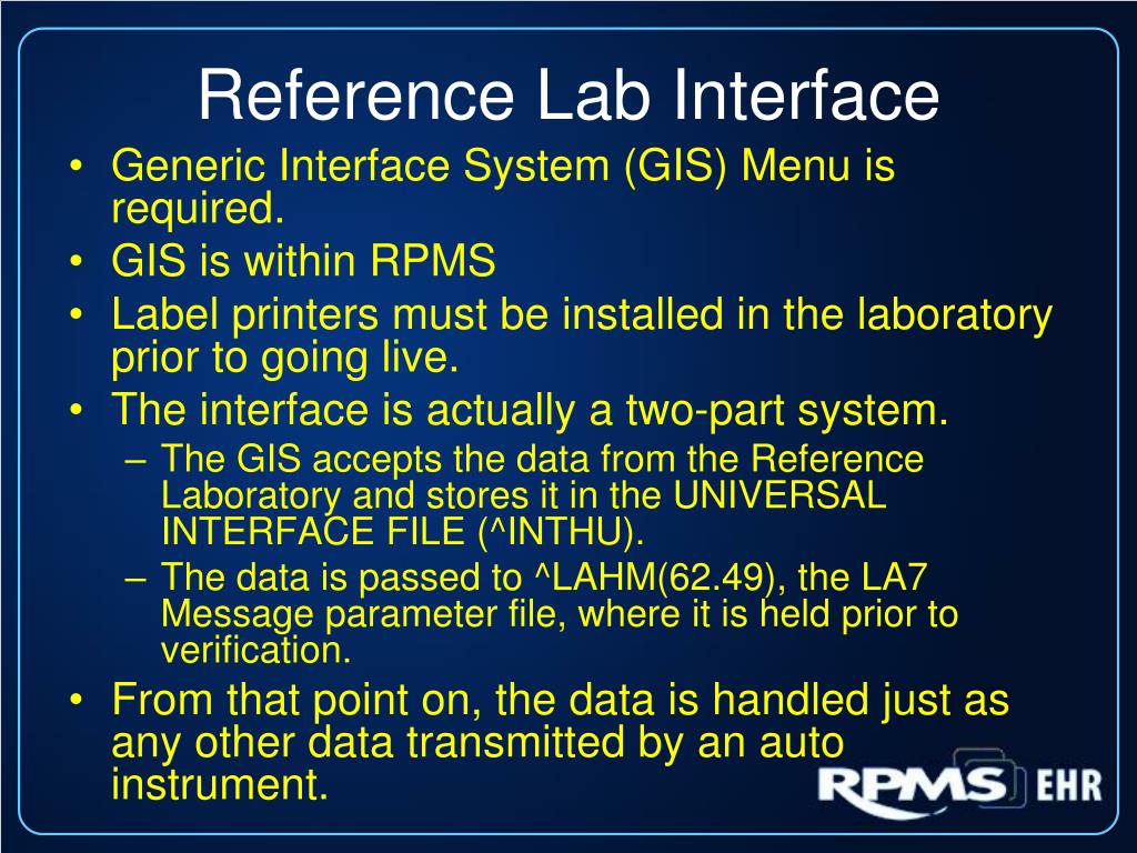 PPT Preparing for a Reference Laboratory Interface PowerPoint