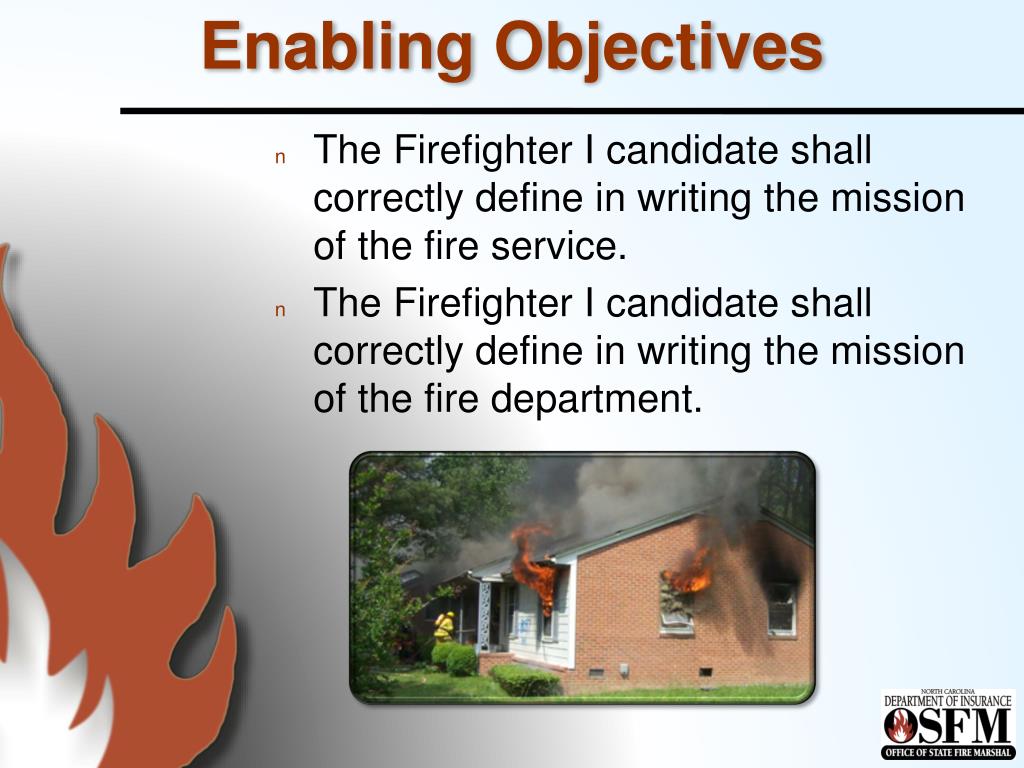 PPT Orientation & Safety Firefighter I PowerPoint Presentation ID