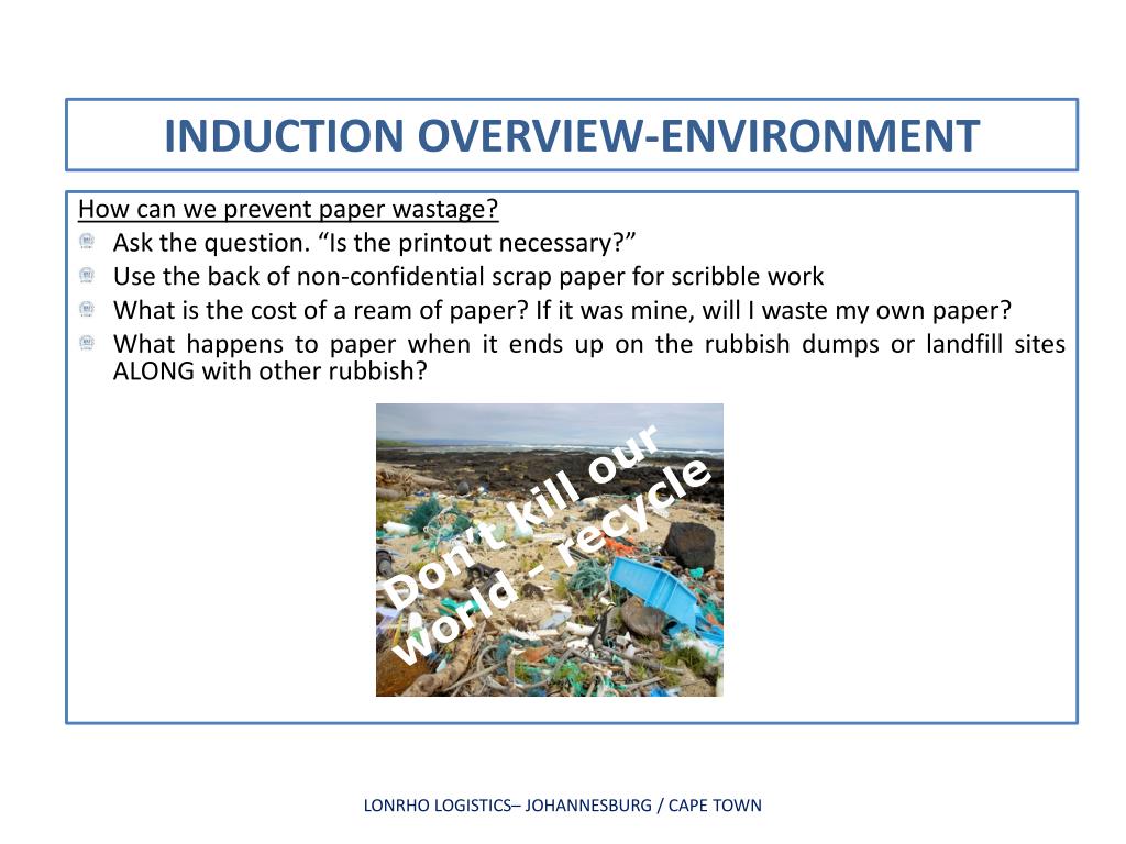 PPT OCCUPATIONAL HEALTH, SAFETY & ENVIRONMENTAL INDUCTION PowerPoint