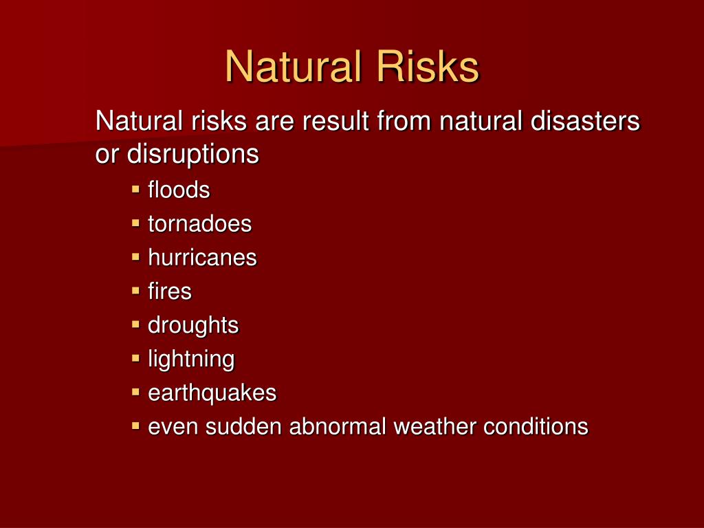 PPT Risk Management and Types of Risks PowerPoint Presentation, free