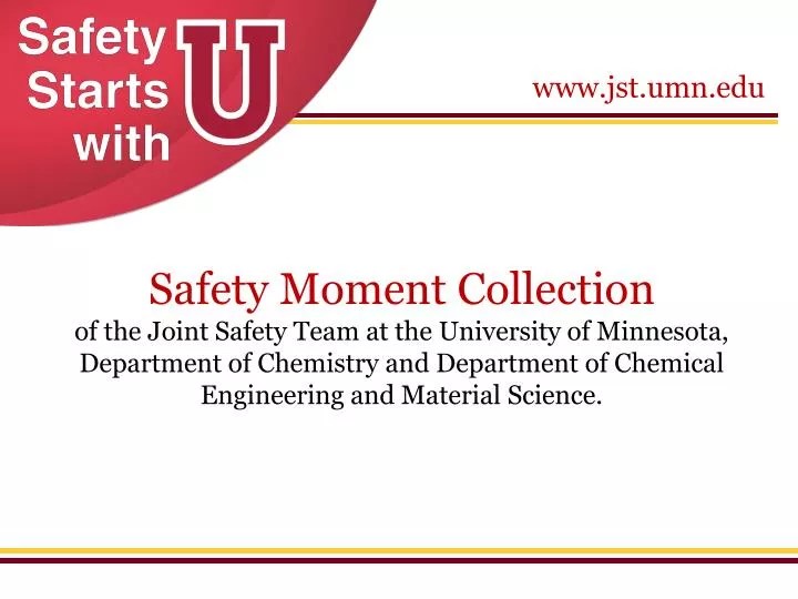 PPT Use these safety moments as you see fit. PowerPoint Presentation