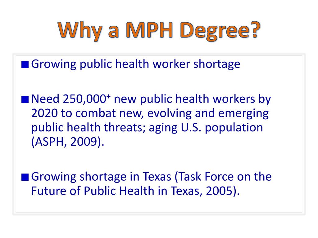 PPT Master of Public Health (MPH) Program PowerPoint Presentation
