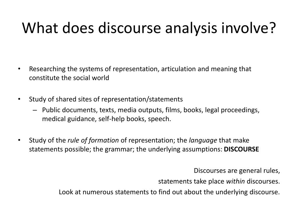 PPT Discourse analysis PowerPoint Presentation, free download ID