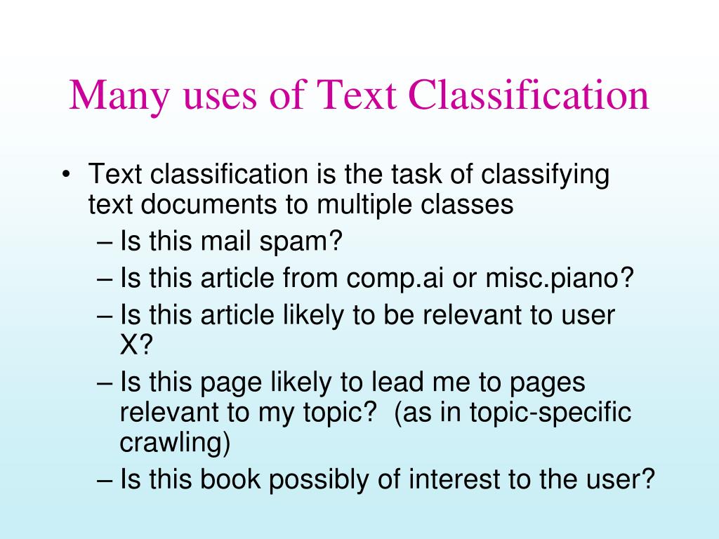 What Is An Example Of Classification Text at Timothy Ruiz blog
