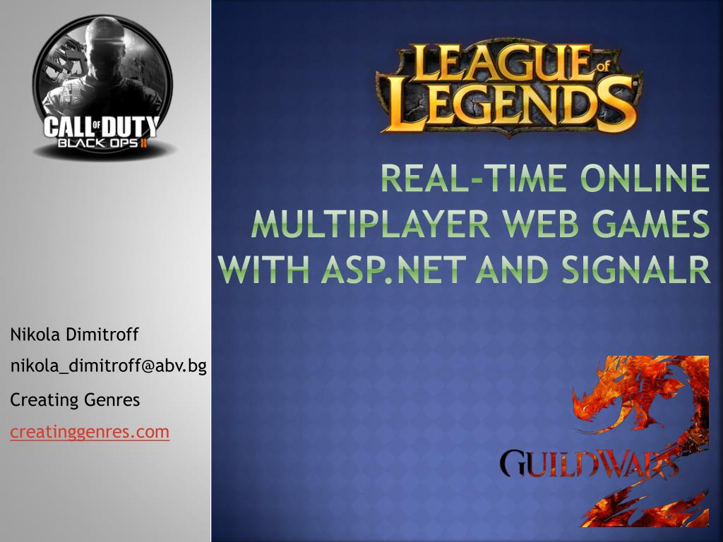 PPT Realtime Online Multiplayer  Games with and SignalR PowerPoint Presentation