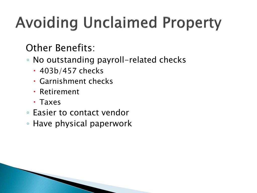 PPT Unclaimed Property PowerPoint Presentation, free download ID