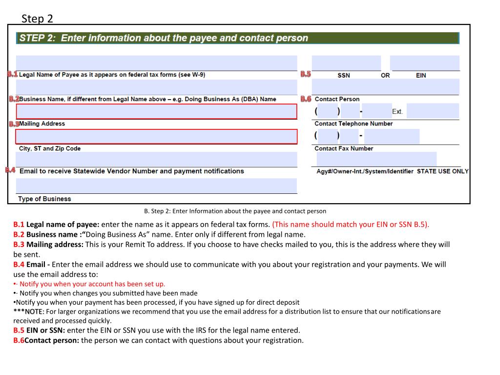 PPT Statewide Vendor Registration Instructions PowerPoint