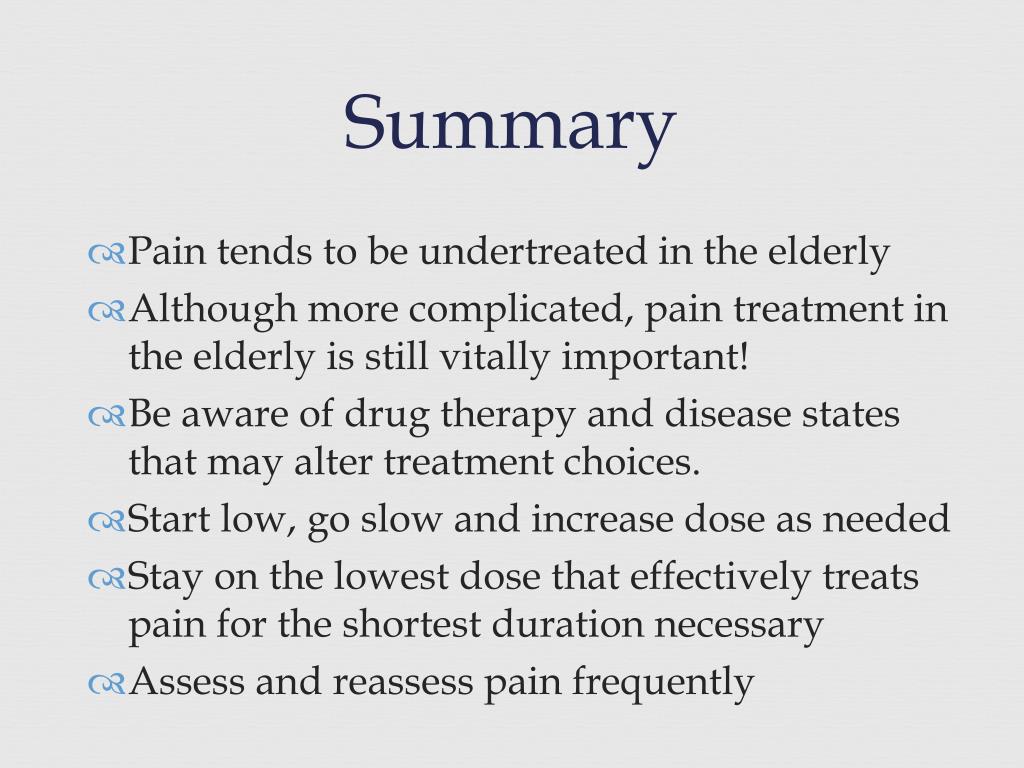 PPT Acute Pain Management in the Elderly PowerPoint Presentation