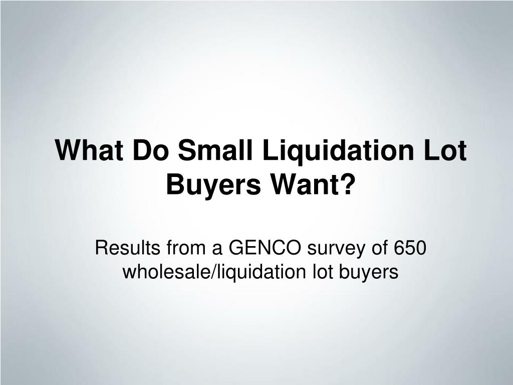PPT How to Source and Profit From Returns Liquidation Lots Bay Area e