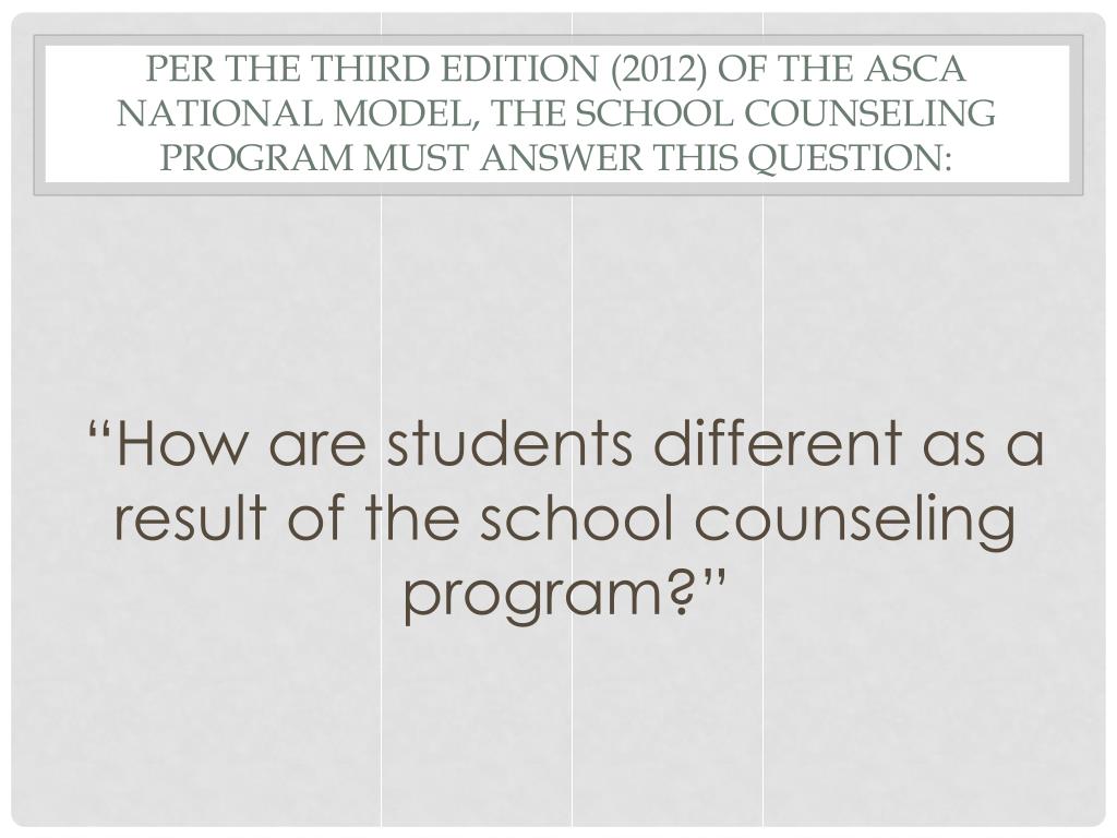 PPT Understanding the ASCA National Model and Designing a