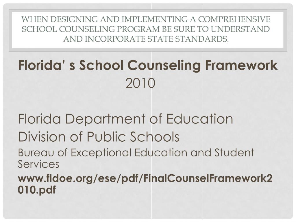PPT Understanding the ASCA National Model and Designing a