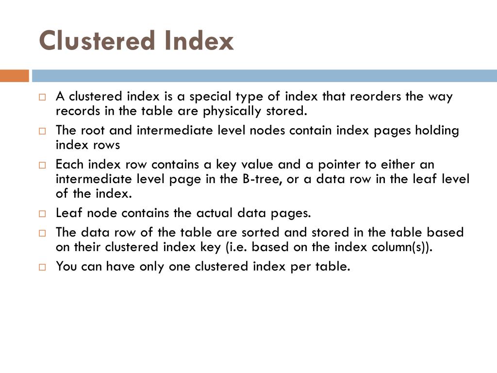 PPT Database Indexes PowerPoint Presentation, free download ID1697024