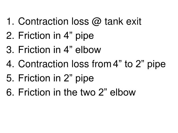 PPT Friction losses in Expansion, Contraction & Pipe Fittings
