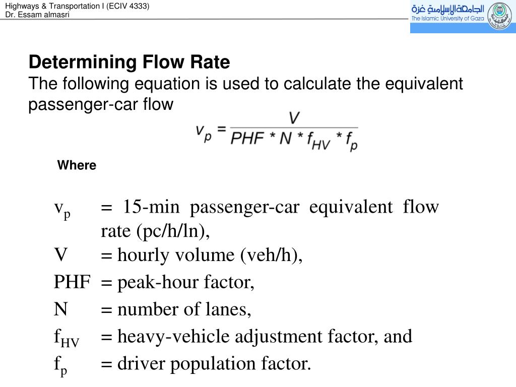 PPT Chapter 9 Capacity and Level of Service for Highway Segments
