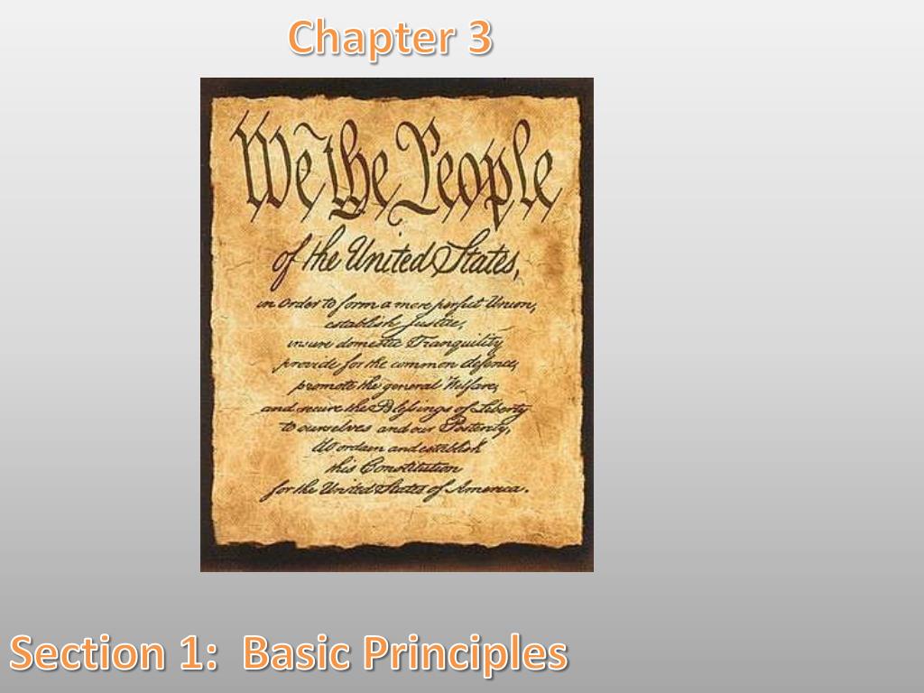 PPT Chapter 3 Section 1 Basic Principles PowerPoint Presentation, free download ID1705010