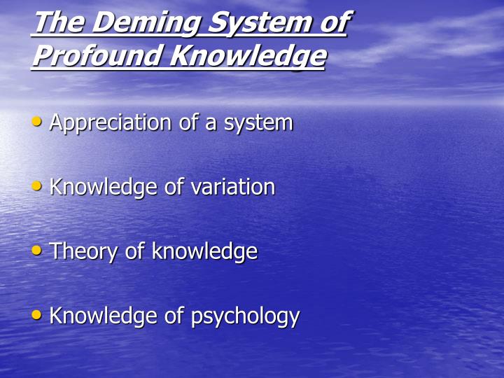 PPT W. Edwards Deming PowerPoint Presentation ID1705162