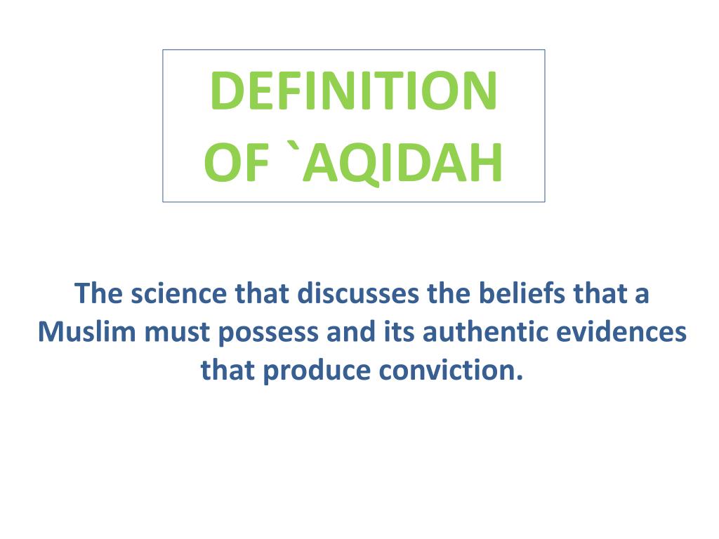 PPT `AQIDAH PowerPoint Presentation, free download ID1705974
