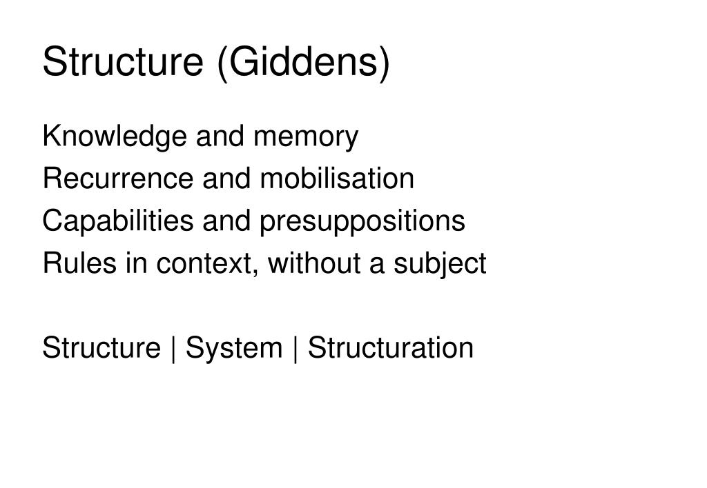 PPT SOCIAL THEORY structure and agency PowerPoint Presentation, free