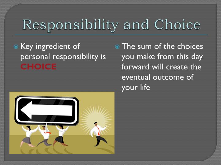 PPT Accepting Personal Responsibility PowerPoint Presentation ID