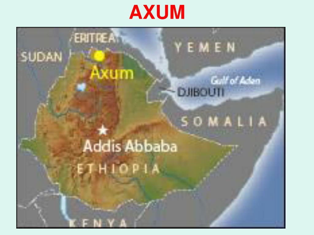 Axum On World Map PPT KUSH PowerPoint Presentation, free download ID1710395