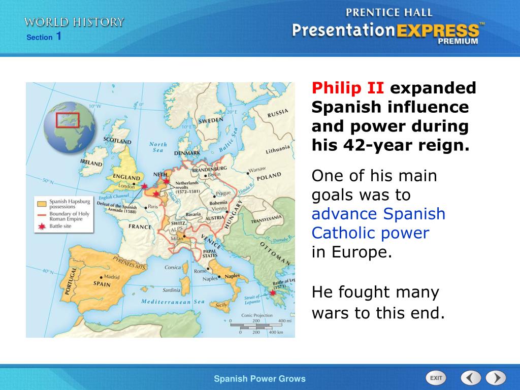 Philip Ii Of Spain Map PPT Describe the empire that Charles V inherited. Analyze how Spanish