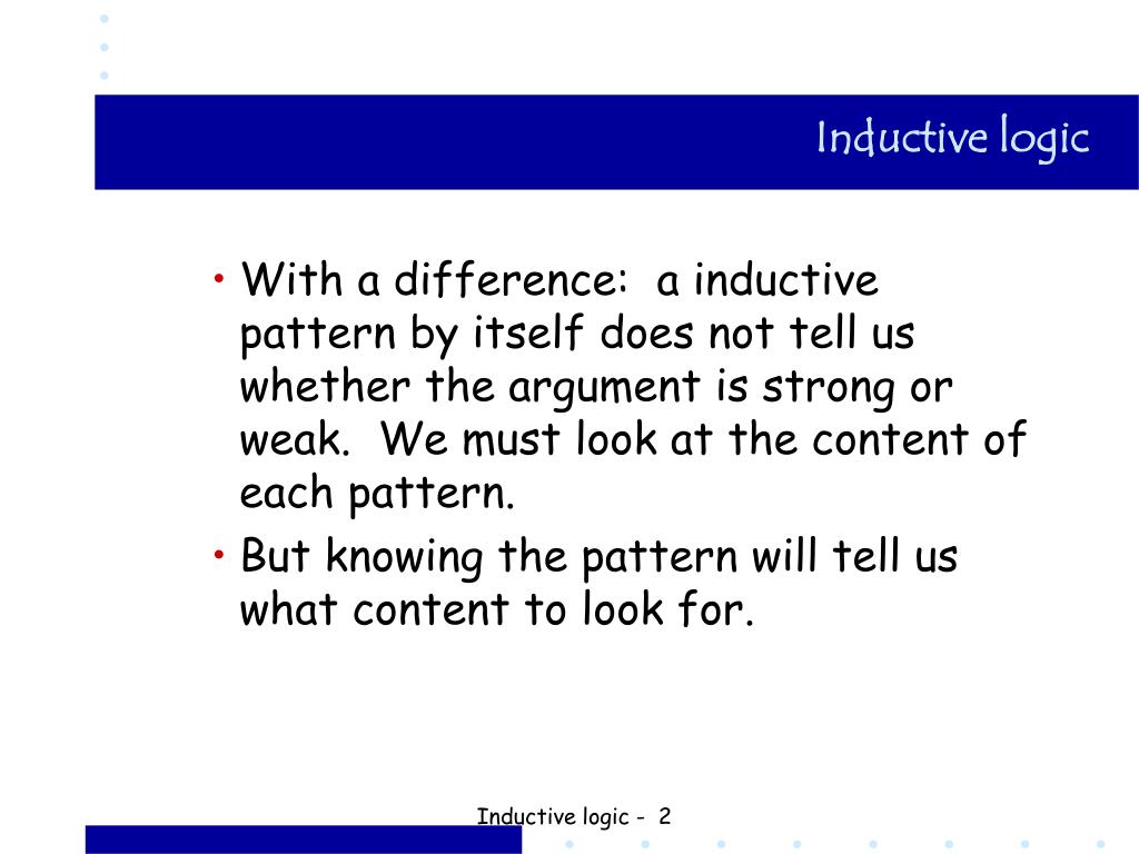 PPT Inductive logic PowerPoint Presentation, free download ID1714558
