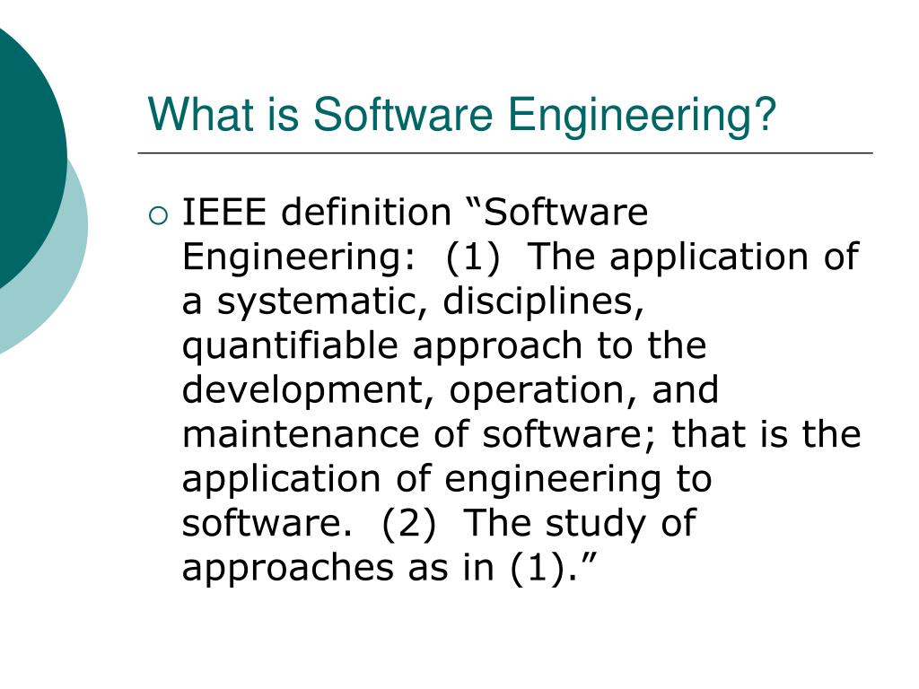 PPT An Introduction to Software Engineering PowerPoint Presentation