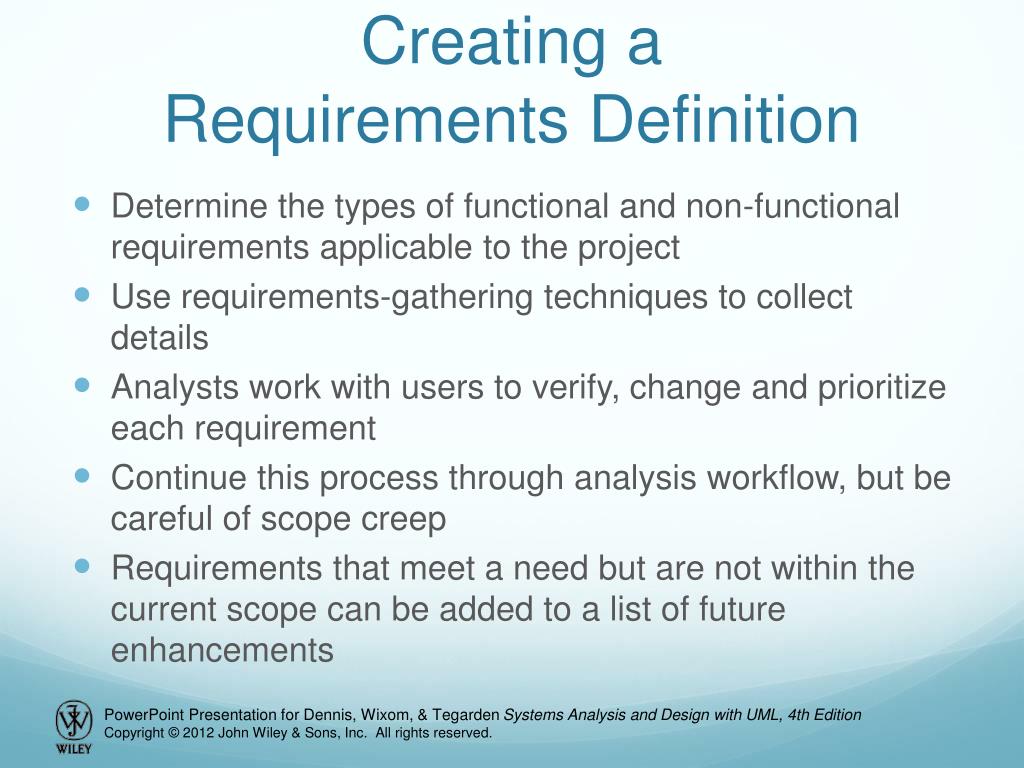 PPT Chapter 3 Requirements Determination PowerPoint Presentation