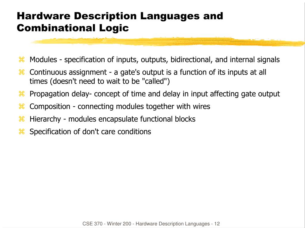 PPT - Hardware description languages PowerPoint Presentation, free
