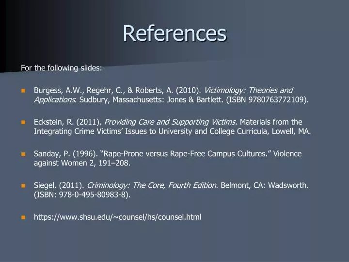 PPT References PowerPoint Presentation, free download