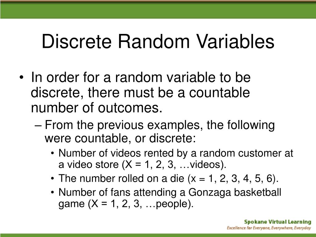 PPT Discrete Random Variables PowerPoint Presentation, free download