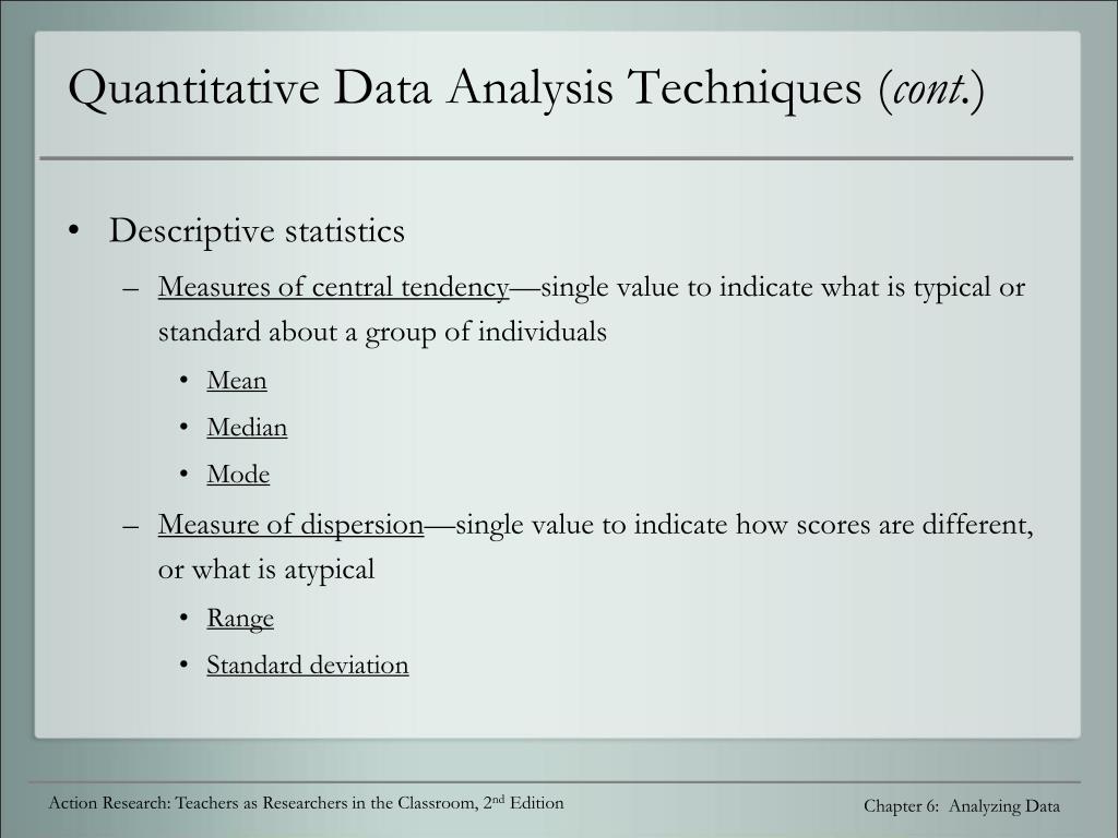 Quantitative tools for data analysis ecmo alapor