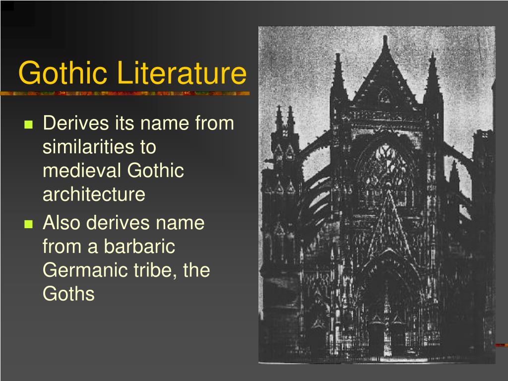 PPT The Gothic and the Supernatural PowerPoint Presentation, free