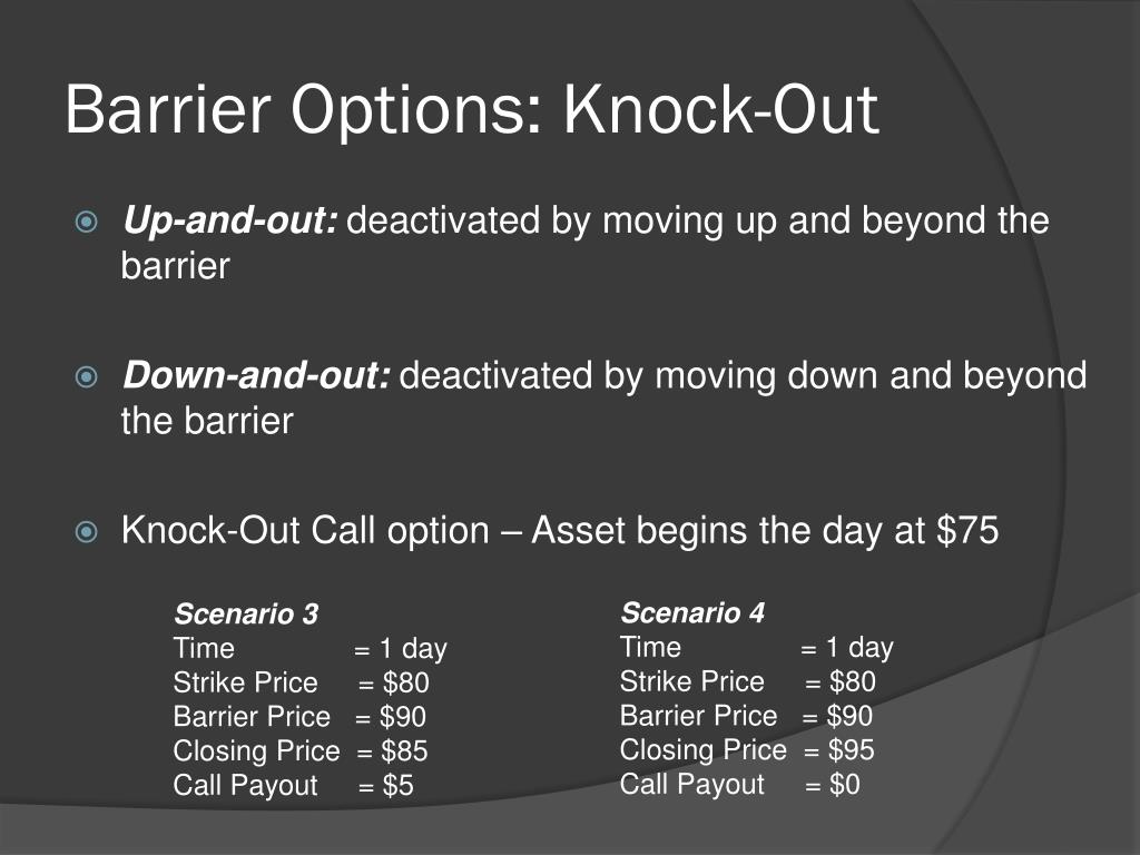 Knock in Knock Out Option Quant RL