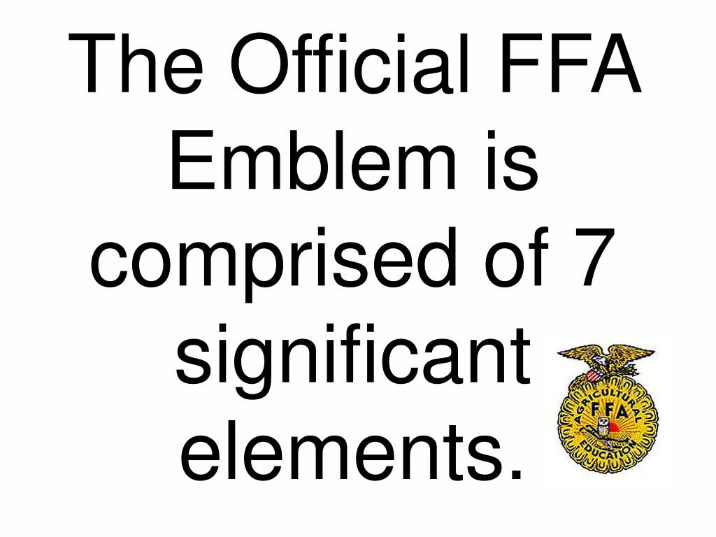 PPT FFA emblem PowerPoint Presentation, free download ID1723253