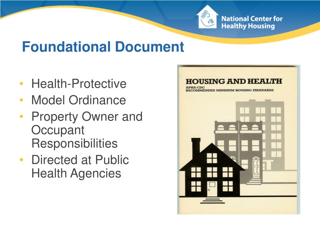 PPT National Healthy Housing Standard PowerPoint Presentation, free