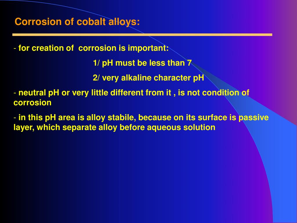 PPT Cobalt dental alloys PowerPoint Presentation, free download ID