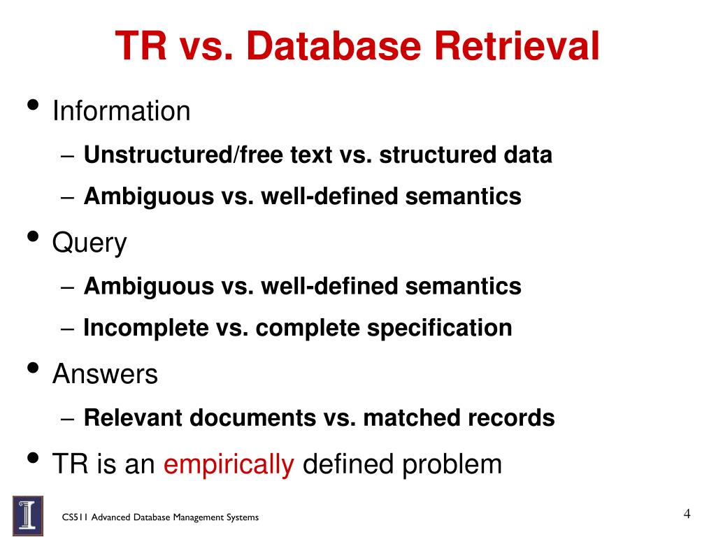 PPT Lecture 15 Text Databases & Information Retrieval Part I