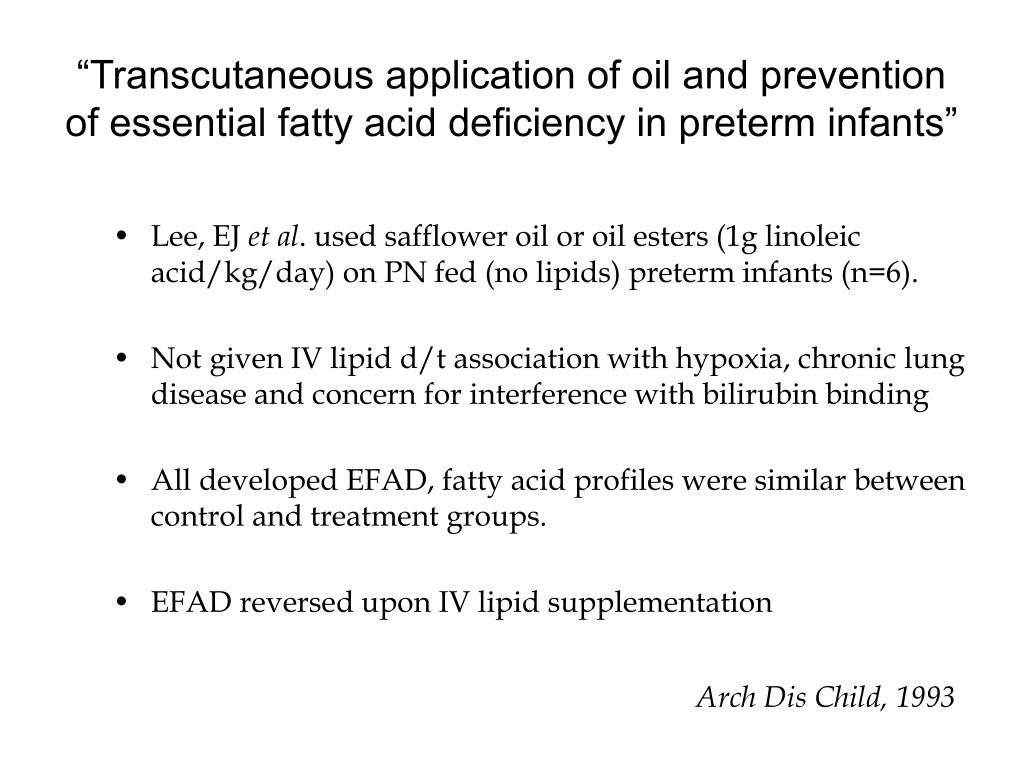PPT Essential Fatty Acid Deficiency PowerPoint Presentation, free