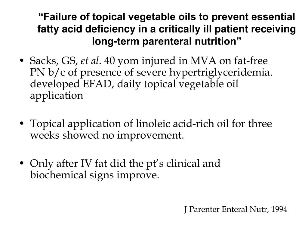 PPT Essential Fatty Acid Deficiency PowerPoint Presentation, free