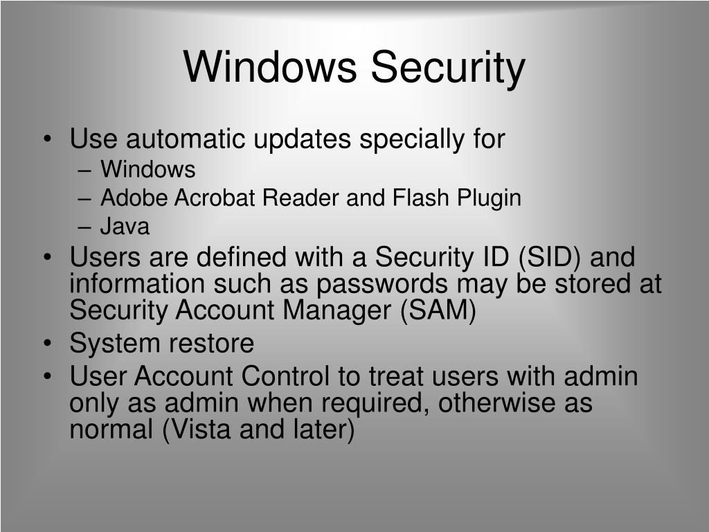 PPT Operating Systems and Virtual Machines Security PowerPoint