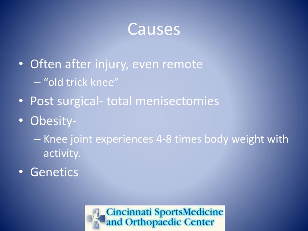 PPT Alternatives to joint replacement for Knee Arthritis PowerPoint