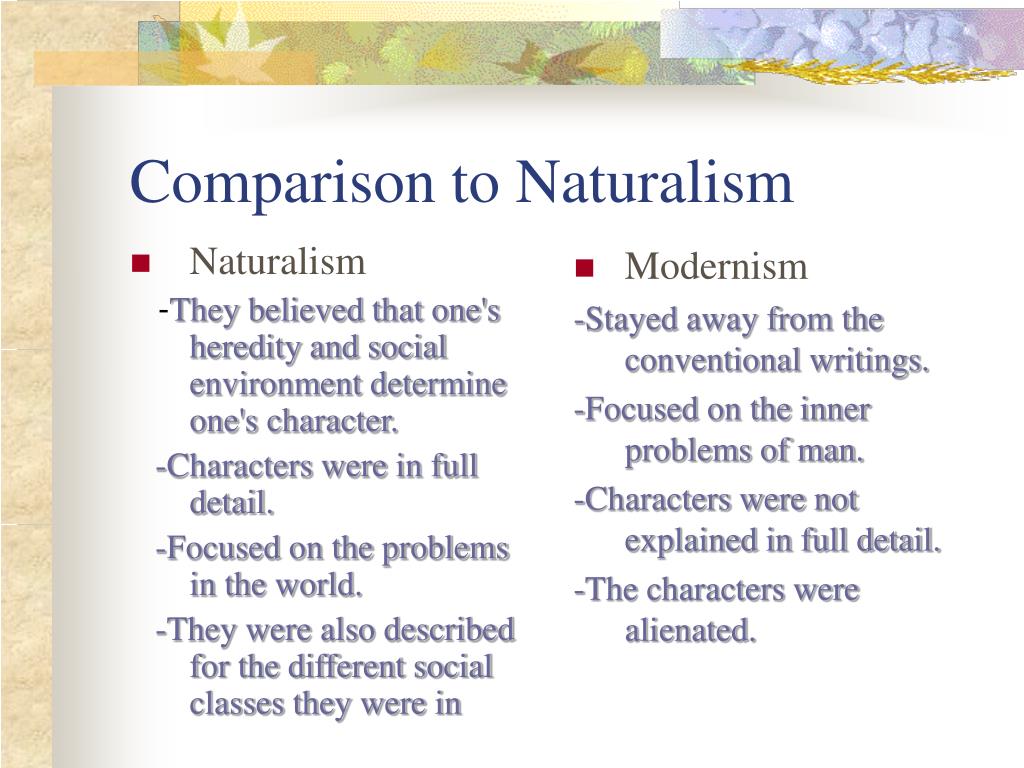 PPT Naturalism (early 19 th century movement) PowerPoint Presentation