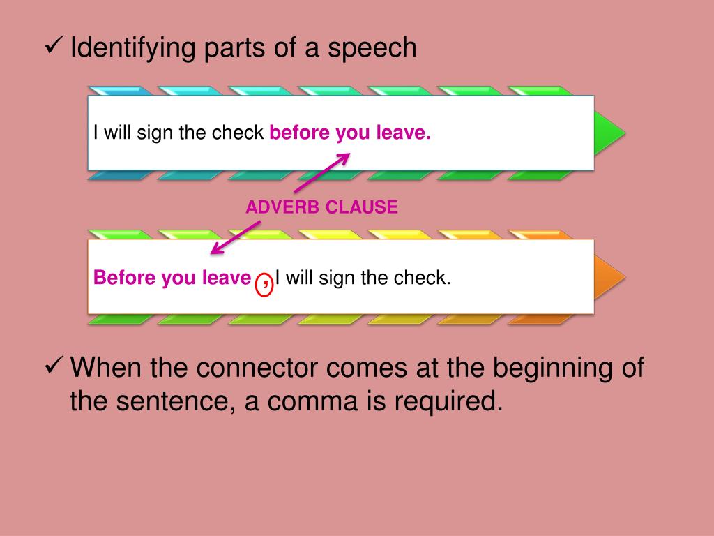 PPT Use adverb TIME and CAUSE connectors correctly PowerPoint